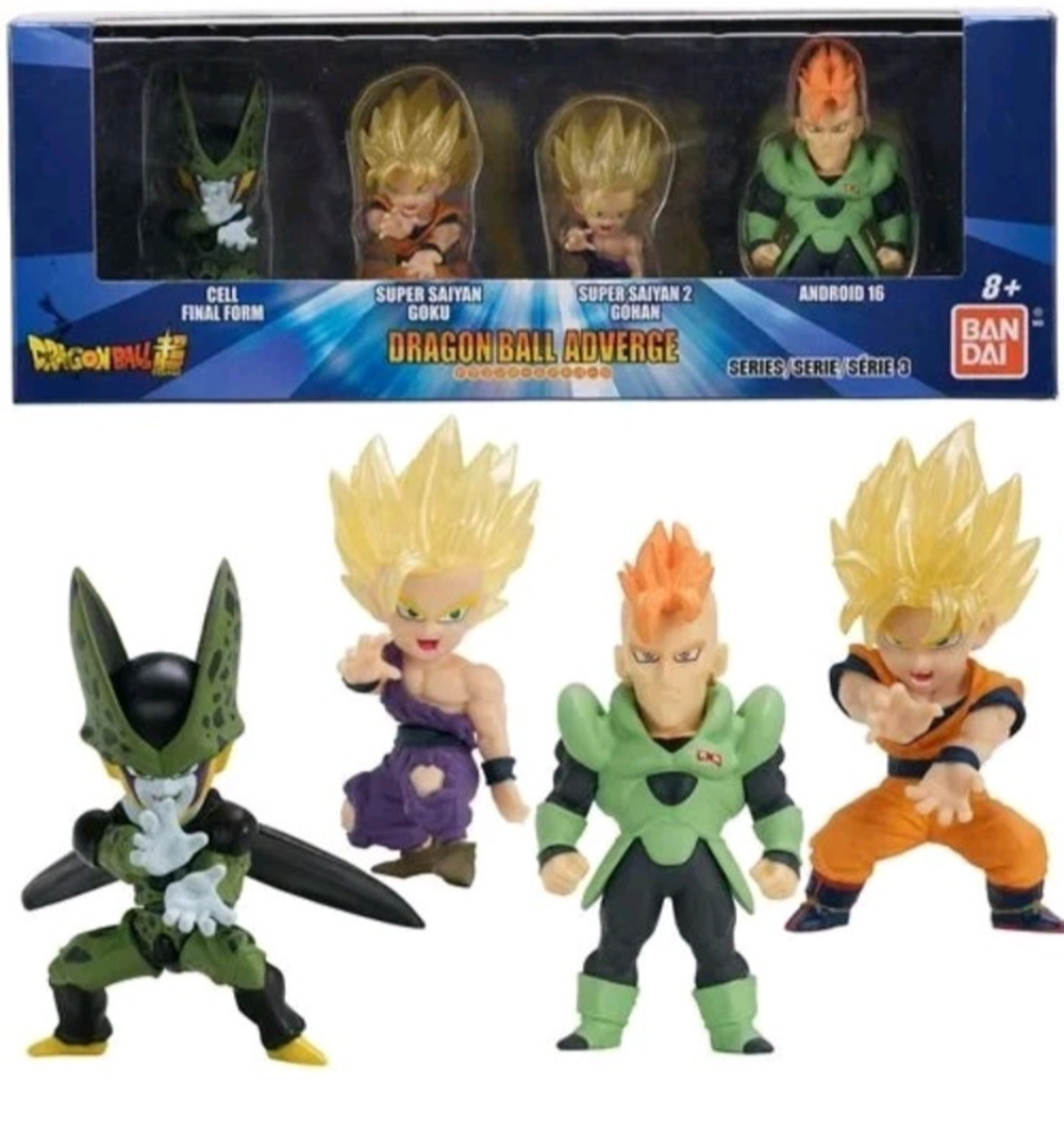 Dragon Ball Super Adverge Series 3 Mini Figure 4 Pack Bandai Boxed Anime NIB